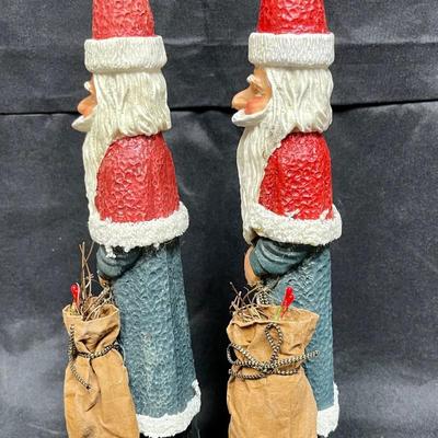 Tall and Skinny Santa Claus St. Nick Christmas Holiday Figurines