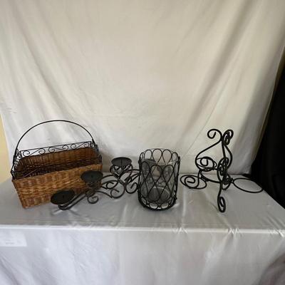 Black Metal Candle Holders and More (SR-DW)
