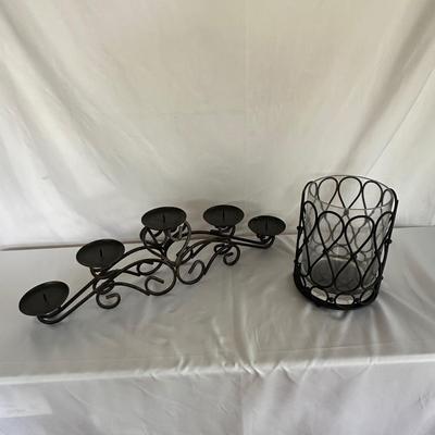 Black Metal Candle Holders and More (SR-DW)