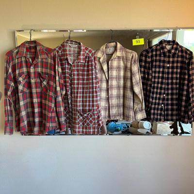 4 flannel long sleeve shirts