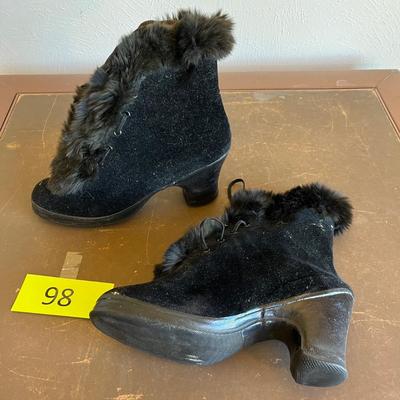 Fur topped Ladies boots