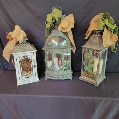 Trio of Decorative Seasonal Lanterns (SR-DW)