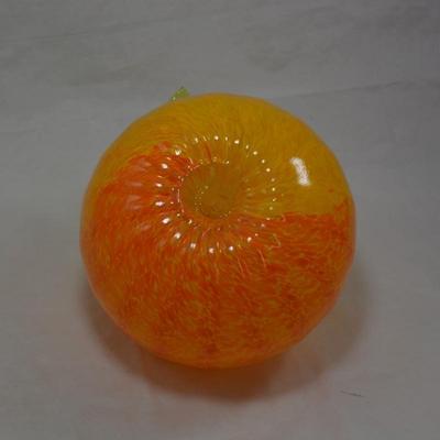 Hand Blown Art Glass Pumpkin