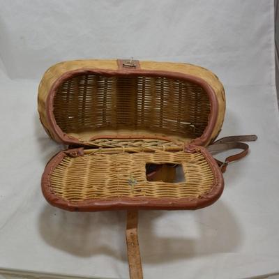 Vintage Wicker Fisherman's Creel