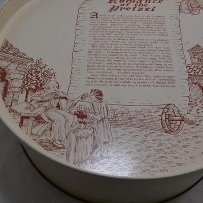 Vintage Quinlan's Pretzel Tin Measures 12.25"x5"