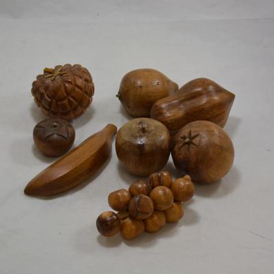 Lot of Vintage Wooden Fruit