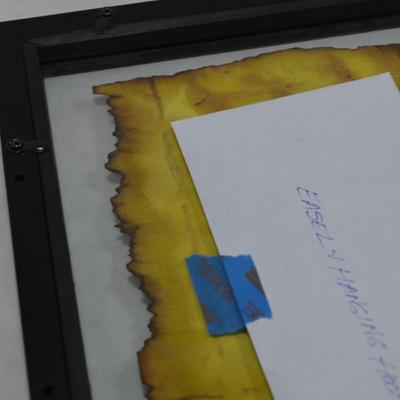 Framed Page from the Quran w/ Gold Leaf Detail