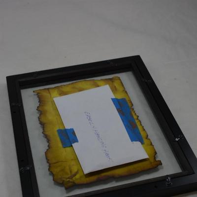 Framed Page from the Quran w/ Gold Leaf Detail