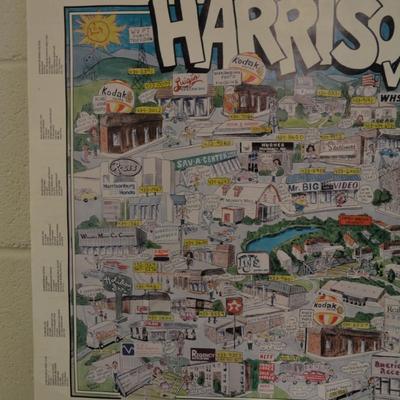 Local Vintage Harrisonburg, VA JMU Yearbook Advertising Calendar 1990