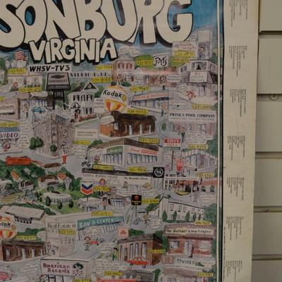 Local Vintage Harrisonburg, VA JMU Yearbook Advertising Calendar 1990