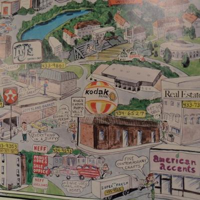 Local Vintage Harrisonburg, VA JMU Yearbook Advertising Calendar 1990