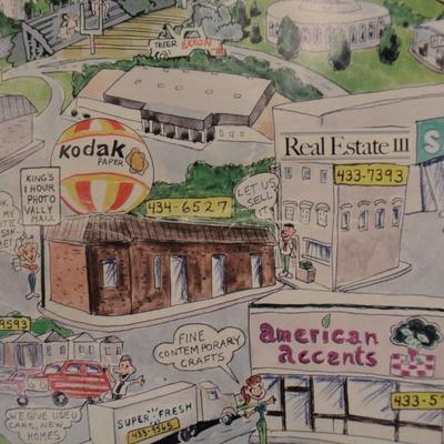 Local Vintage Harrisonburg, VA JMU Yearbook Advertising Calendar 1990