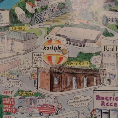 Local Vintage Harrisonburg, VA JMU Yearbook Advertising Calendar 1990