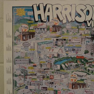 Local Vintage Harrisonburg, VA JMU Yearbook Advertising Calendar 1990