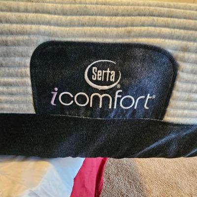 Mission Style Full Size Bed w/Mattress - Cappuccino