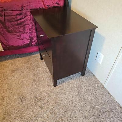 Mission Style Nightstand-Cappuccino