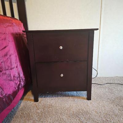 Mission Style Nightstand-Cappuccino