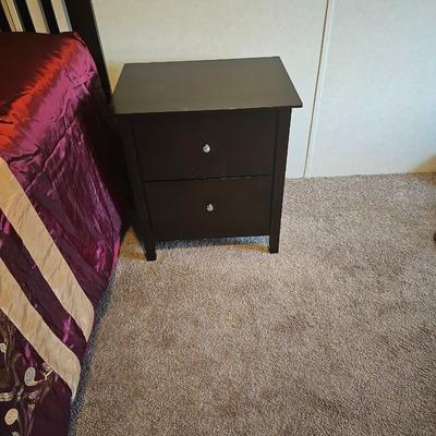Mission Style Nightstand-Cappuccino