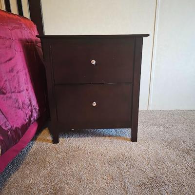 Mission Style Nightstand-Cappuccino