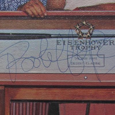 Vintage Bob Hope Autograph 14th Annual Desert Classic Souvenir Golf Magazine Program with Event Tickets