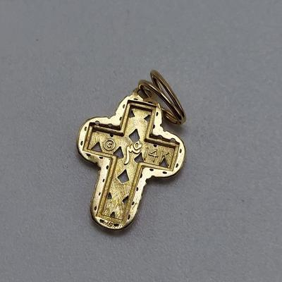 18K, 14K, & 10K Gold Cross Necklaces and Pendants (B5-BBL)