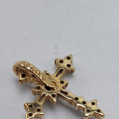 18K, 14K, & 10K Gold Cross Necklaces and Pendants (B5-BBL)