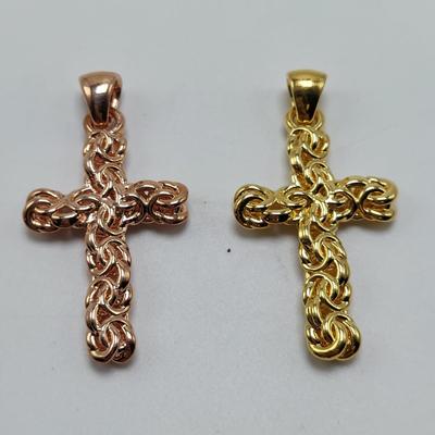18K, 14K, & 10K Gold Cross Necklaces and Pendants (B5-BBL)