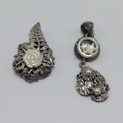 Sterling Silver and Mother of Pearl Jewelry (B5-BBL)