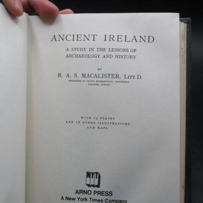 Vintage 1972 College Textbook Ancient Ireland A Study in the Lessons of Archaeology and History