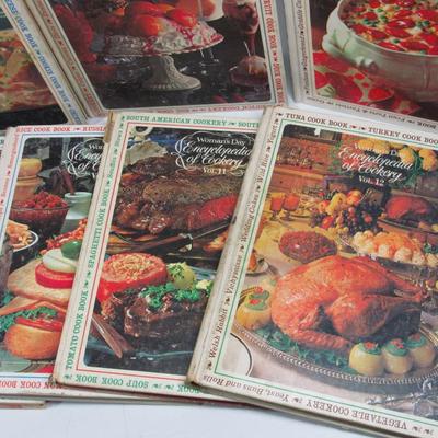 Vintage Complete Woman's Day Encyclopedia of Cookery Volumes 1 - 12