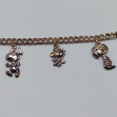 Peanuts Sterling Silver Charm Bracelet (B5-BBL)