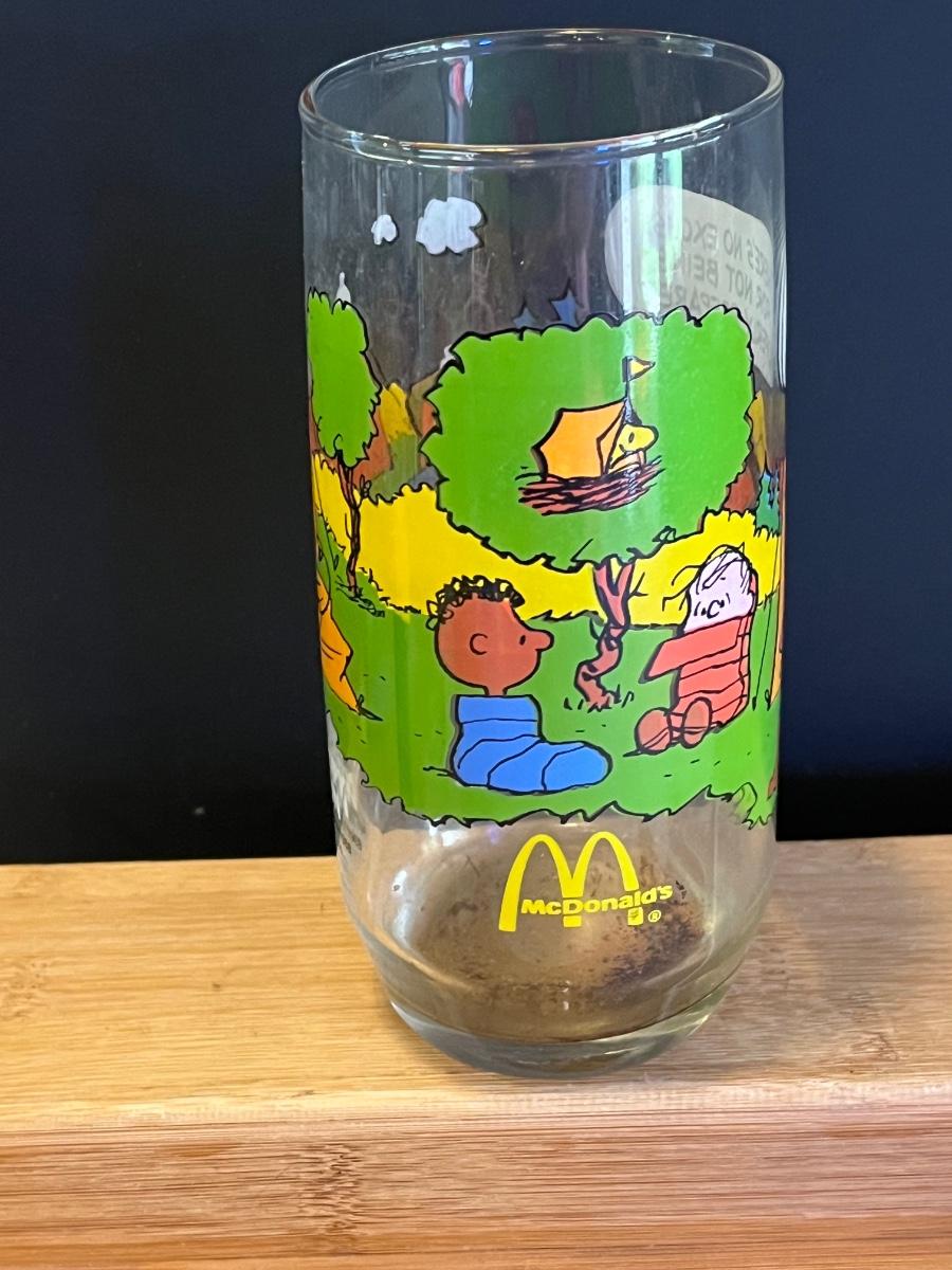 Snoopy and Charlie Brown Glass