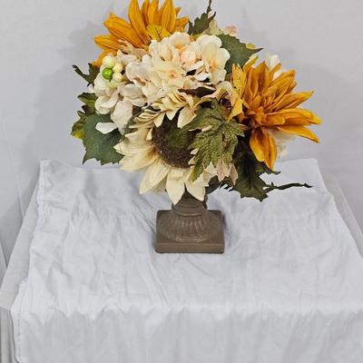 Urn Vase Sunflower Flower Arrangement