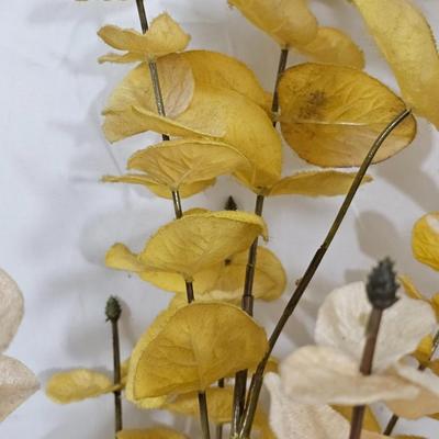 Prisma Pattern Vase w/Forsythia Flower Arrangment
