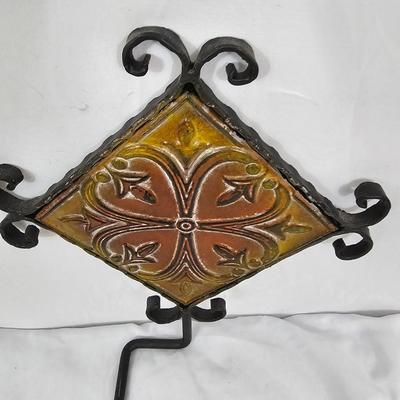 Black Wrought Iron Towel Holder