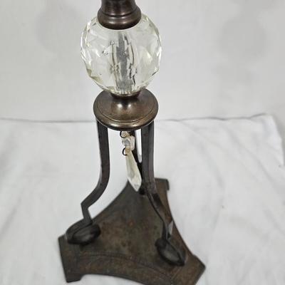 Vintage 16" Tall Taper Bronze Candle Holder