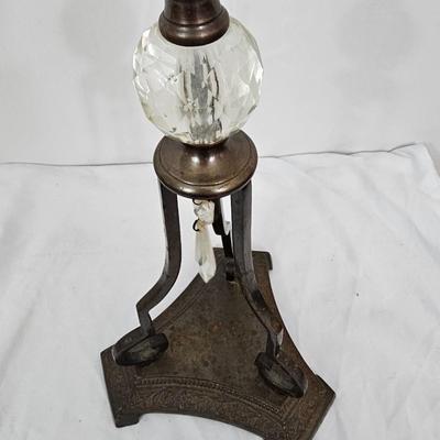 Vintage 16" Tall Taper Bronze Candle Holder