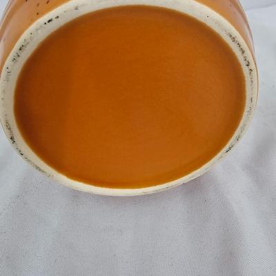 Small Ceramic Porcelain Pottery-Burnt Orange