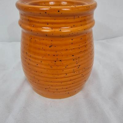 Small Ceramic Porcelain Pottery-Burnt Orange