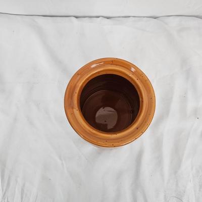 Small Ceramic Porcelain Pottery-Burnt Orange