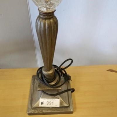 Vintange Metal/Glass Table Lamps (Set of 2)