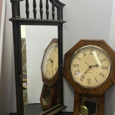 Wall Clock and Mirror