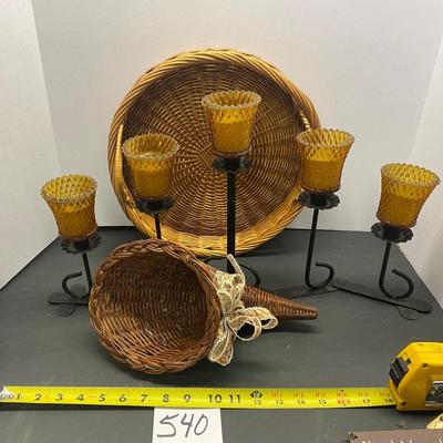 Baskets and Candles