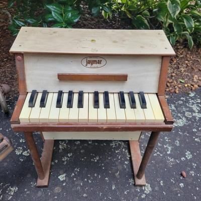 Vintage Tricycle, Jaymar Piano and Children's Chair (G-DW)