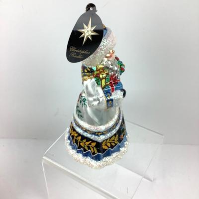 187 Christopher Radko "Folksy Fellow" Santa Ornament