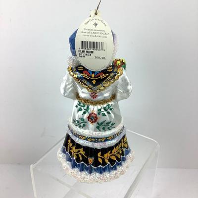 187 Christopher Radko "Folksy Fellow" Santa Ornament