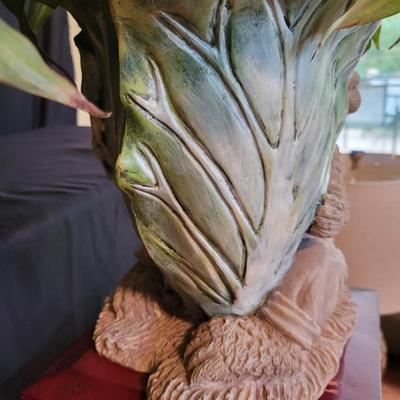 Pair of Peace Lily Plants, Planters, and Plant Stand (SR-DW)