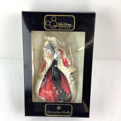 190 Christopher Radko "Cruella De Vil" Walt Disney Gallery Ornament NEW