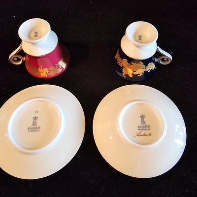 Kaiser W. Germany Demi-Tasse Cups & Saucers (DR-JS)