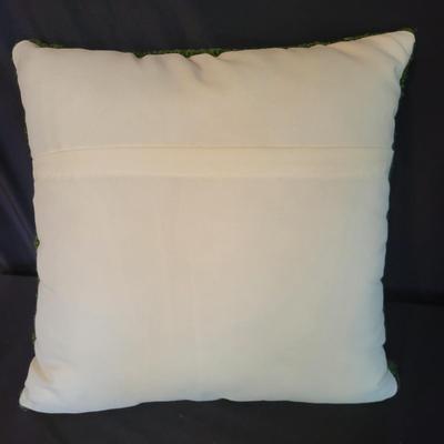 Crewel Work Embroidery Accent Pillows & a Small Footstool (SR-DW)